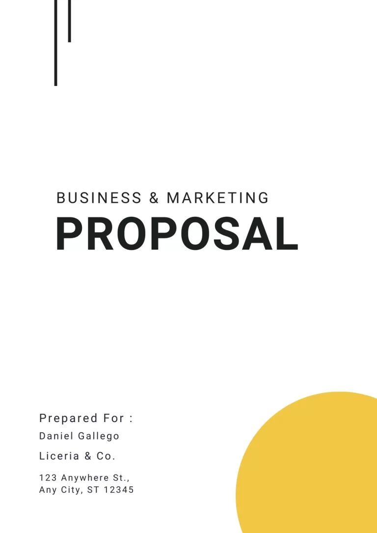Free Proposal Template