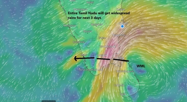 Rains start in Tamil Nadu coast today