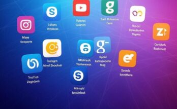 Social media websites and apps