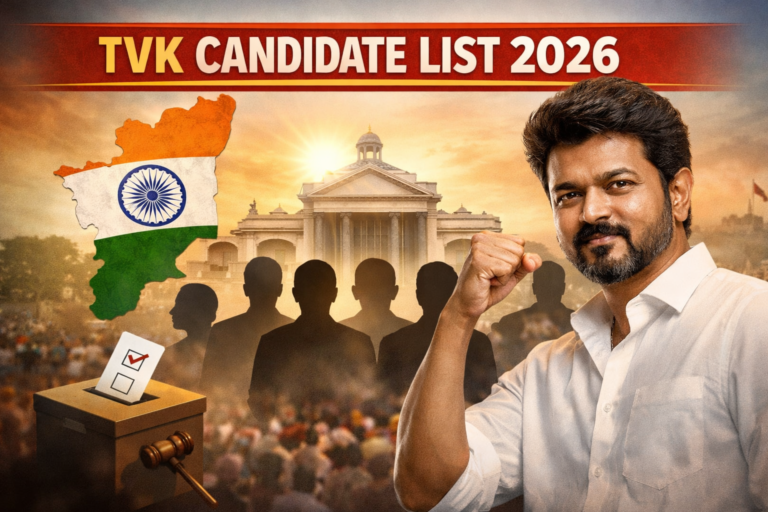TVK Candidate List 2026