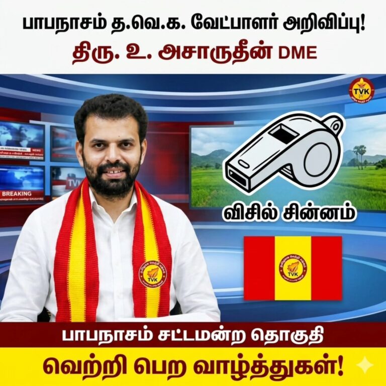 Papanasam Tvk Candidate