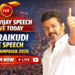 Karaikudi Live Speech Vijay Campaign