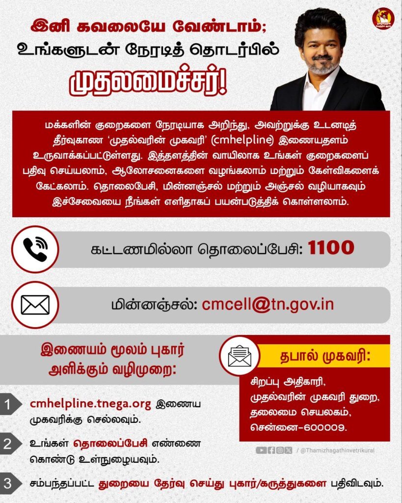 CM Helpline Website 