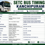 SETC bus timings Kanchipuram