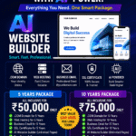 AI Website Builder Packages Pricing in India with Domain, Hosting, Email and SSL