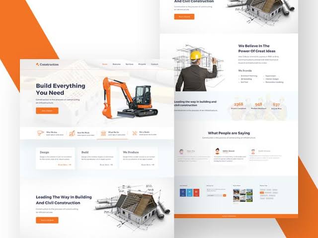 Website design for construction company