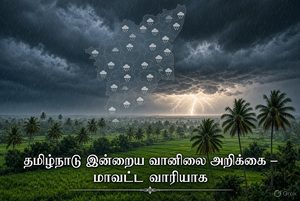 தமிழ்நாடு இன்றைய வானிலை அறிக்கை