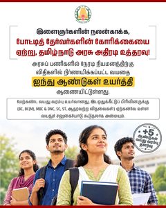 Age limit for TamilNadu Government jobs