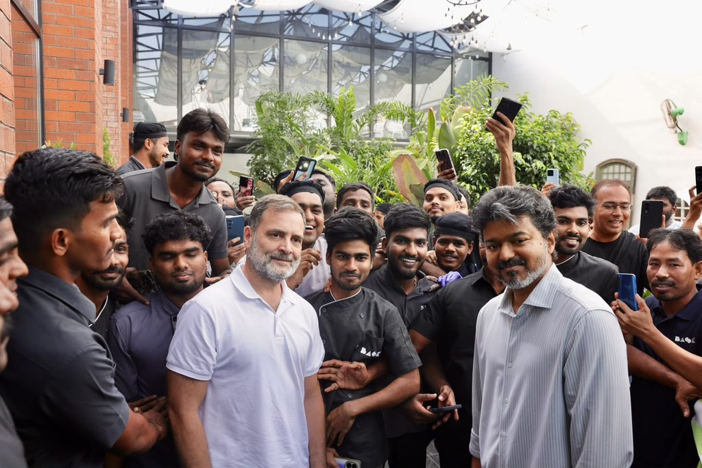 ராகுல் காந்தி-முதல்வர் விஜய் சந்திப்பு: