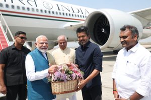 ஜோசப் விஜய் பிரதமர் நரேந்திர மோடியை