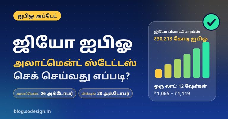ஜியோ ஐபிஓ அலாட்மென்ட்